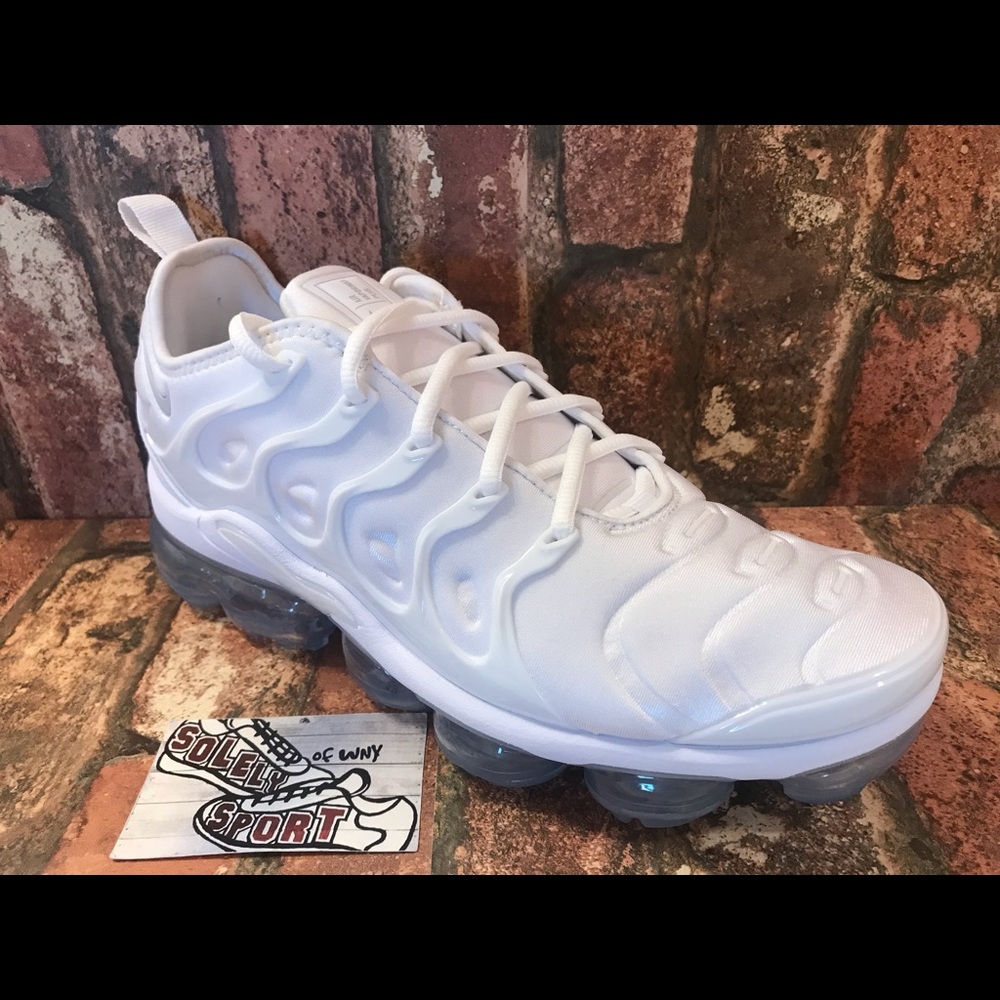 NEW Nike Air Vapormax Plus Triple White Max 720 - Picture 5 of 7
